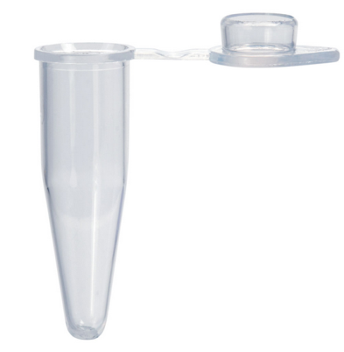 0.2 mL Individual PCR Tube with Optically Clear Flat Cap for qPCR, Clear, 10000/CS, Globe Scientific, PCR-02FQ