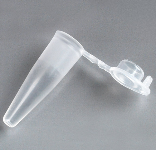 PCR Tube, 0.2 mL, Thin Wall, PP, Attached Flat Top Cap, Natural, 1000/PK, Globe Scientific, 110571N