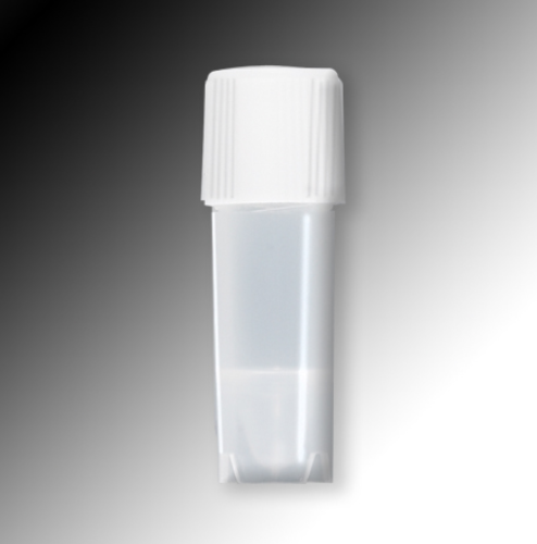Sample Tube, 1.2 mL, External Threads, Polypropylene (PP), Conical Bottom, Self-Standing (Caps Sold Separately), 1000/CS Total, Globe Scientific, 6030