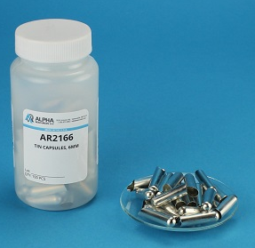 Smooth Wall Tin Capsule, 18 mm Height x 6 mm Diameter, 100/BT