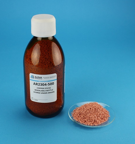 Copper Sticks, Resealable Container, 500 g