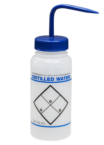 Wash Bottle, LDPE, in.Distilled Water in., 500 mL, 6/PK, Bel Art Products, F11646-0620
