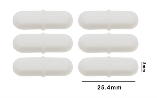Spin Bar, Teflon, Octagonal, 1 x 5/16 in., White, 6/PK, Bel Art Products, F37157-0010