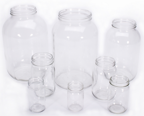 Standard Jar, Clear Glass, 70G-450 Neck (Mason Style), 500 mL/16 oz, 12/CS
