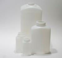 Bottle, Oblong, Wide Mouth, HDPE, 16 oz/500 mL, Uses 43 mm Cap, (without Cap), 160/CS Cinncinnati Container, 203500NH