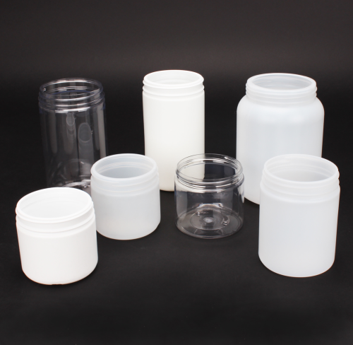 Plastic Wide Mouth Polyethylene Jars, Natural, 16oz, 328/CS