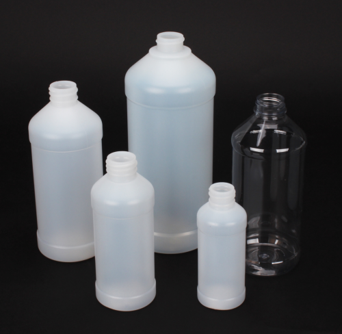 Plastic Modern Rounds, Narrow Mouth, 16 oz without Cap (28-410)
