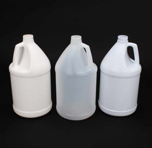 High Density Polyethylene, Natural, Round Jugs, 1 gal, 48/CS without Caps (38-400)
