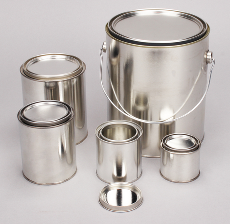 Metal Paint Can, Unlined with Plug Lid, No Handle, 1 Qt., 56/CS, 300032
