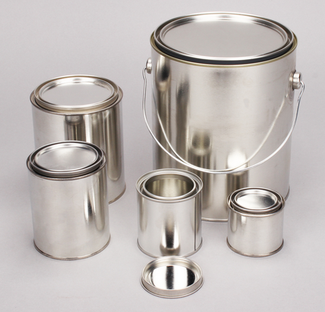 Paint Can, Metal, Lined, 1/2 Pint , 86/CS, Cincinnati Container, 301008