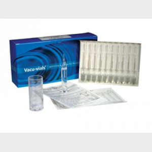 Peracetic Acid Vacu-vials Instrumental Kit, 30 Tests, 0-5.00 ppm, Chemetrics, Inc., K-7913 Non-Regulated