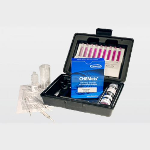 Chromate Hexavalent Kit, 30 Tests, 0-1 & 1-10 ppm, Chemetrics, Inc., K-2810 8, UN1760, PG II