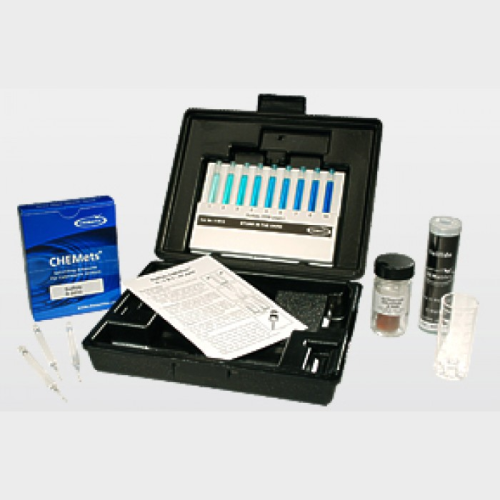 Sulfide CHEMets Visual Kit, 30 Tests, 0-1 & 1-10 ppm, Chemetrics, Inc., K-9510 8, UN 1760, PG II