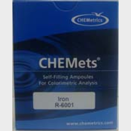 Iron CHEMets Refill, 30 Ampoules, Chemetrics, Inc., R-6001, Non-Regulated