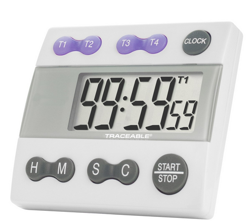 Traceable Four-Channel Alarm Timer, Timing Range is 99 Hours, 59 Minutes, 59 Seconds, Antylia, 5004