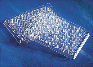 96 Well Clear, Flat Bottom Microplate UV-Transparent without Lid, Non-Sterile 50/CS, Corning, 3635