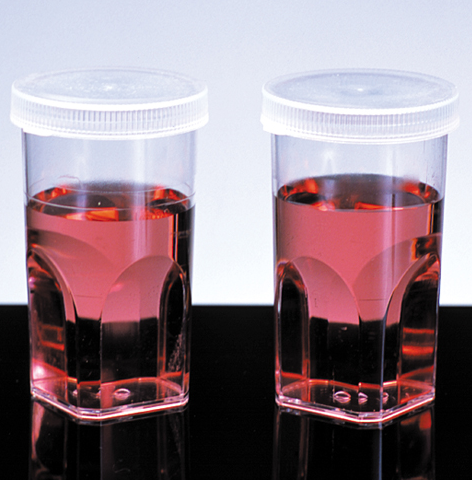 Coulter Cup, Polystyrene with Polyethylene Lid