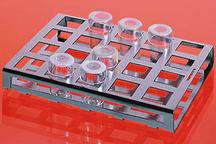 Stainless Steel Rack for Quartz Crucibles for Isotemp Furnaces, up to 42 - 25 mm Diameter Crucibles