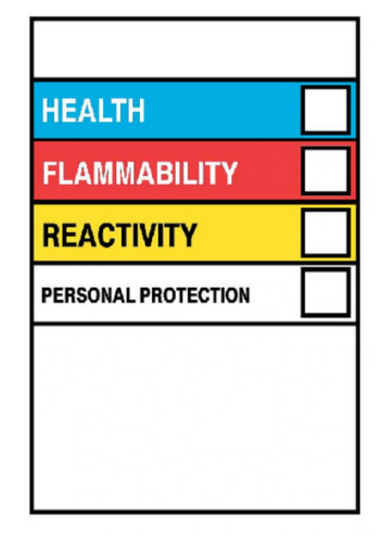 National Marker Vinyl Write-On HMIG Labels, 6 in.x 4 in. 10/PK, HM25