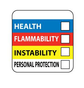 National Marker Paper Write-On HMIG Labels, 4 in. x 4 in. 250/PK