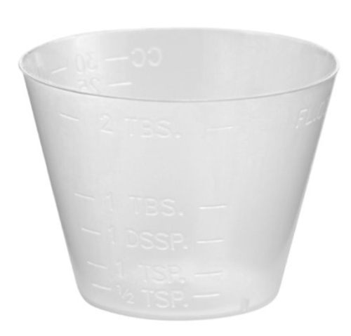 Medicine Cup, 1 oz, Polypropylene, Graduated, 100/PK or 50 PKS/CS, McKesson, 4694