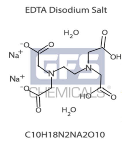 Disodium Dihydrogen Ethylenediaminetetraacetate Dihydrate Salt (EDTA) , 500 g, GFS Chemicals 36001
