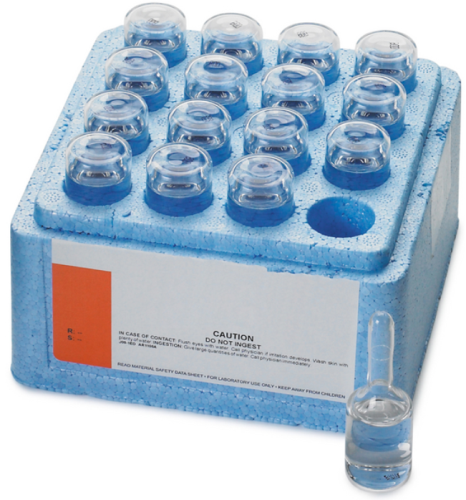 Volatile Acid Standard Solution, 62,500 mg/L as Acetic Acid, 16/PK, 10 mL Voluette Ampules, HACH, 1427010
