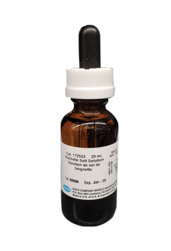 Rochelle Salt Solution, 29 mL Dropper Bottle, HACH, 172533