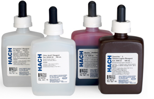 HACH Ammonium Molybdate Reagent, 100 mL Marked Dropper Bottle