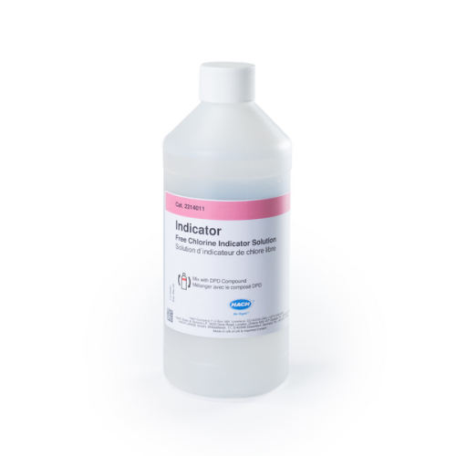Chlorine-Free, Indicator Solution, for CL17 and CL17sc Analyzers, 473 mL (8, UN2586, P.G. III)