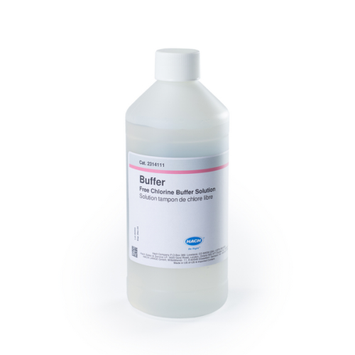 Chlorine, Chlorine-Free, Buffer Solution, for CL17 and CL17sc Analyzers, 473 mL, (Non-Regulated), HACH, 2314111