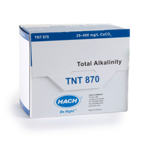 Alkalinity (Total) TNTplus Vial Test (25-400 mg/L CaCO3), 25 Tests, HACH, TNT870