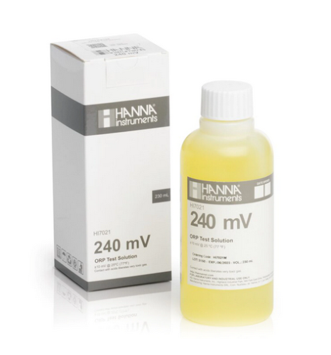 ORP Test Solution, 240 mV at 25 degrees C, 230 mL, Hanna Instruments, HI7021M