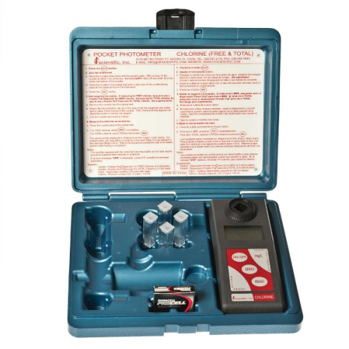 Cuvettes, Disposable with Caps, For Pocket Photometer, 100/PK, HF Scientific, 10431 (IMAGE SHOWN IS ENTIRE PHOTOMETER KIT)