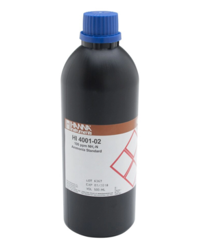 Ammonia ISE 100 ppm Standard, Hanna Instruments, HI4001-02