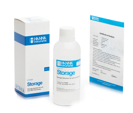 pH/ORP Electrode Storage Solution, 230 mL, Hanna Instruments, HI70300M
