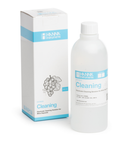 Electrode Cleaning Solution for Wine Deposits, 500 mL Bottle, Hanna Instruments, HI70635L