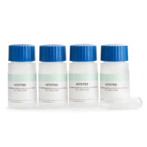 Electrolyte Solution 0.5M (NH4)2SO4, 4 x 30 mL, Hanna Instruments, HI7078