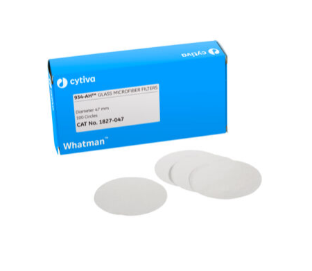 Cytiva Whatman Grade 934-AH Glass Microfiber Filters, Binder Free, 100/PK, 1827-035 [Representative Image}