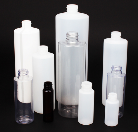 Bottle, Narrow-Mouth Cylinder, Natural, HDPE, 32 oz / 1 L, without Cap, 28-410 Neck Finish, 20932NH1