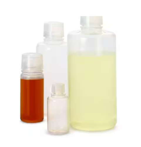Nalgene Bottle, Round, Narrow-Mouth, Teflon® Perfluoroalkoxy Alkane (PFA) with Cap, 500 mL, 4/CS, Thermo Scientific, 1630-0016