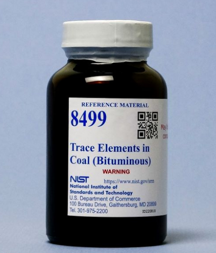 Coal Standard - Trace Elements in Coal (Bituminous), 50 g, NIST, 8499