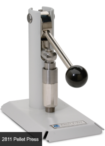 Pellet press with 0.125 inch Punch & Die Set, Parr Instrument, 2818