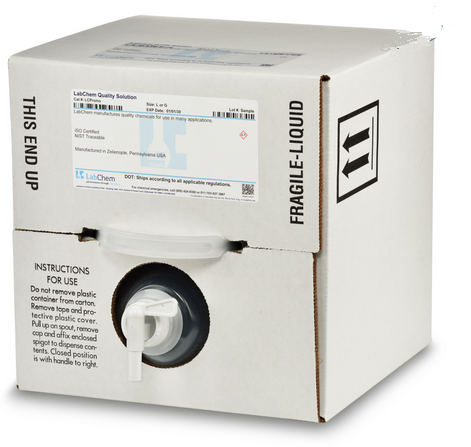 Buffer Solution, pH 6.0 at 25 degrees C, 10 L Cubitainer, LabChem, LC123306