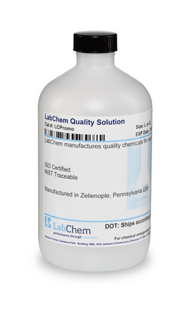 Ferric Chloride, 0.025% w/v as Hexahydrate, for BOD, 500 mL Poly Bottle, Labchem, LC143001