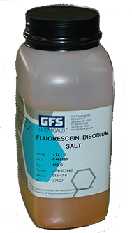 Fluorescein, Disodium Salt (Dye) (Package of 500 Grams) (Non-Regulated)