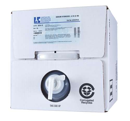 Hydrochloric Acid, 0.5 N (0.5M) (Sold by Each / Each = Cubitainer of 20 L), Traceable to NIST (8, UN1789, P.G. II)
