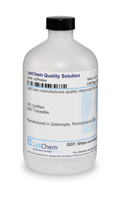 Nitrate (as Nitrogen) Standard, 1000 ppm, (1 mL = 1 mg N, 1 mL - 4.43 m NO3-), 500 mL, LabChem, LC179001