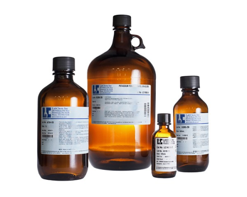 Potassium Hydroxide, 0.5 N (0.5 M) in Ethanol, 4 L Amber Glass Bottle, Traceable to NIST, LC195604 (3, UN2924, P.G. II)