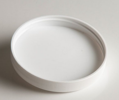 Cap, White Polypropylene, Teflon Lined, 89 mm